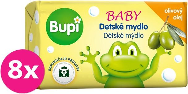 8x BUPI Baby Dětské mýdlo s olivovým olejem 100 g - obrázek 1