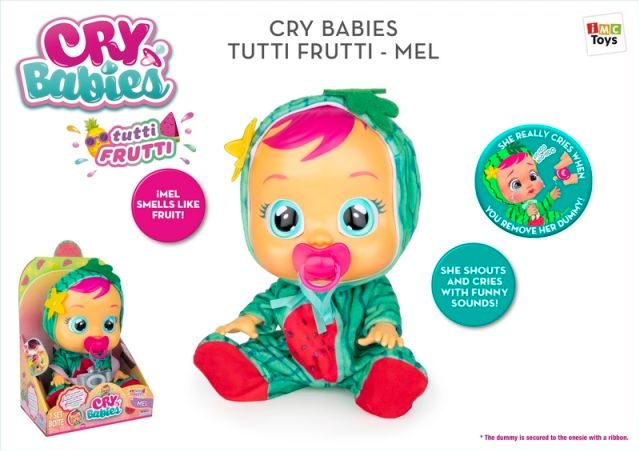 TM Toys CRY BABIES Interaktivní panenka TUTTI FRUTTI - MEL - obrázek 15