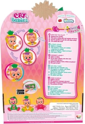 TM Toys CRY BABIES Interaktivní panenka TUTTI FRUTTI - PIA - obrázek 6