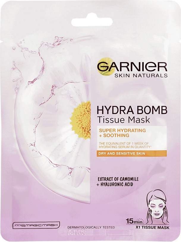 GARNIER HydraBomb zklidňující textilní maska 28g - obrázek 1