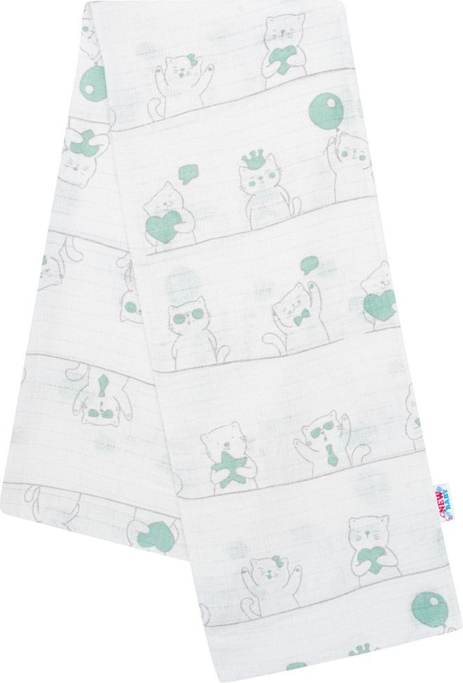 Bavlněná plena s potiskem New Baby Varianta: malí medvídci - modrá - obrázek 82