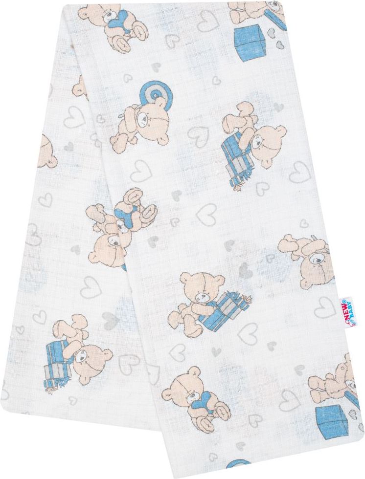 Bavlněná plena s potiskem New Baby Varianta: malí medvídci - modrá - obrázek 92