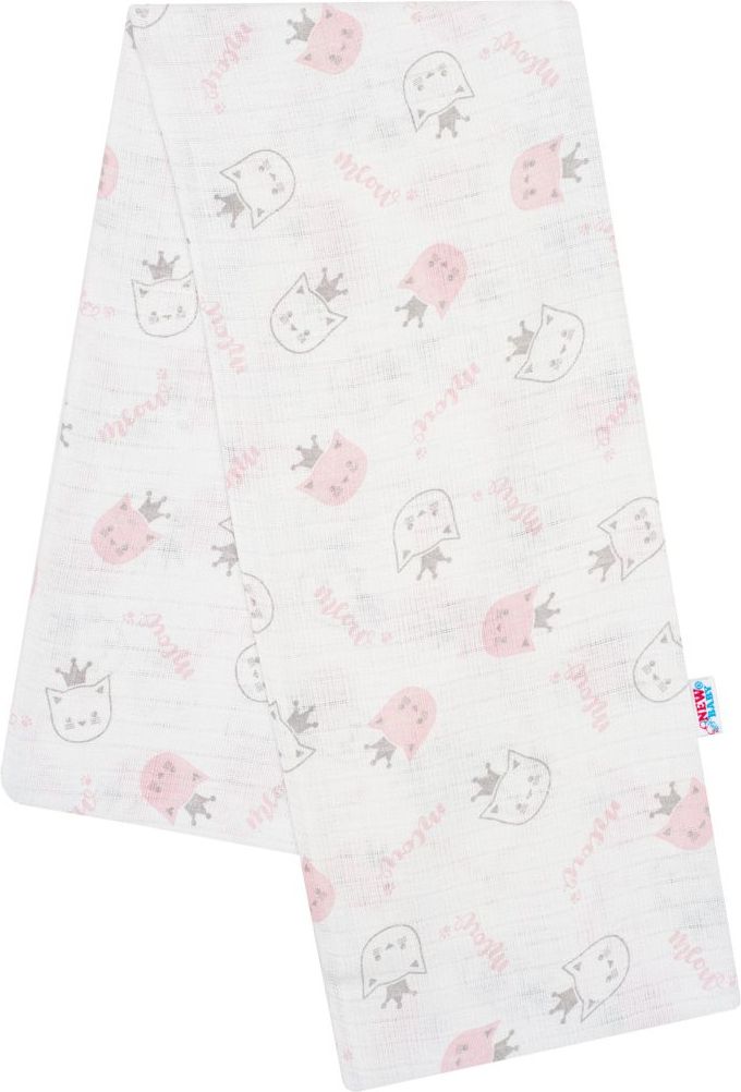 Bavlněná plena s potiskem New Baby Varianta: srdíčka - růžová - obrázek 94