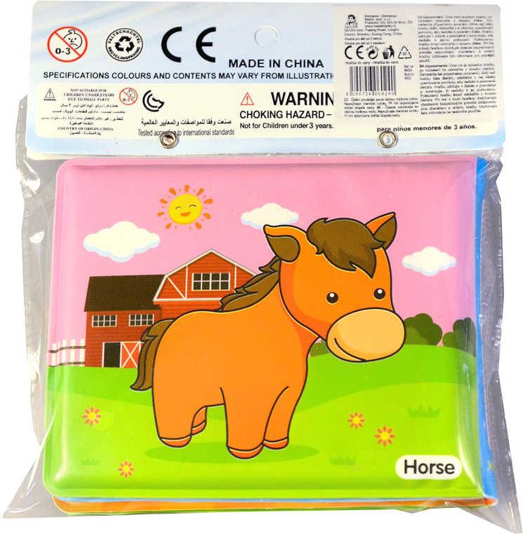 Knížečka plastová do vody 12x10cm zvířátka farma do vany - obrázek 1