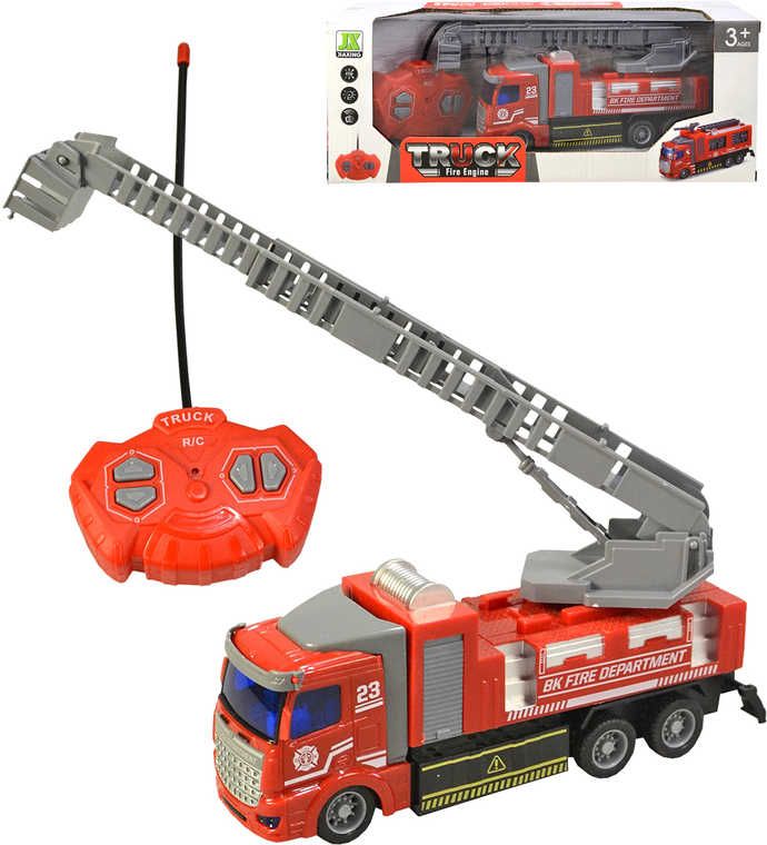 RC Auto hasičské na vysílačku 24MHz 4 kanály na baterie Světlo Zvuk - obrázek 4