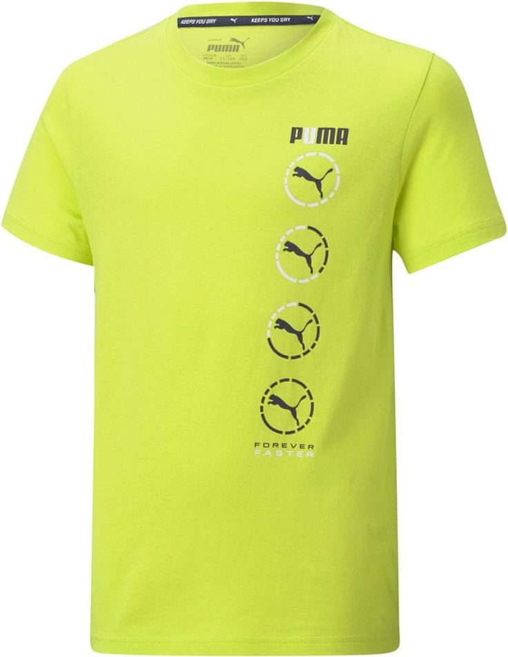 Puma chlapecké tričko Active Sports Graphic Tee 104 zelená - obrázek 1