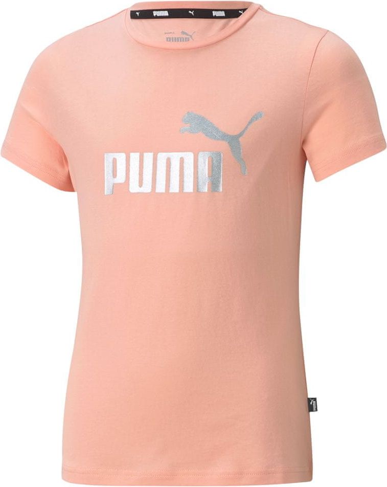 Puma dívčí tričko ESS + Logo Tee_1 92 lososová - obrázek 1