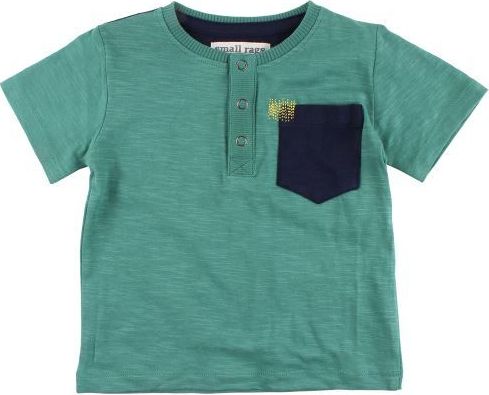 SMALL RAGS chlapecké tričko KR s kapsou zelená - 110 cm - obrázek 1
