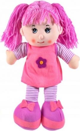 Tulimi Látková panenka Majka - fialové vlasy - obrázek 1