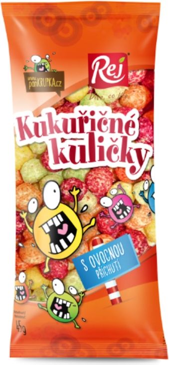 Křupky Kuličky ovocné 45 g - obrázek 1