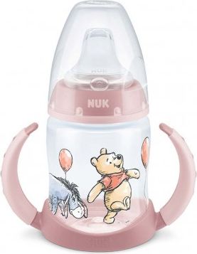 Kojenecká láhev na učení NUK 150 ml Disney Medvídek Pú-růžová, Růžová - obrázek 1