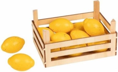 Goki Dřevěný košík s citróny - obrázek 1