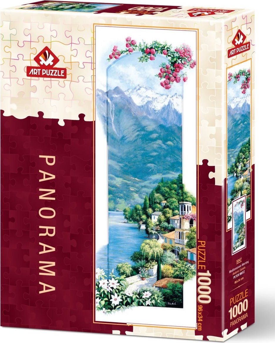 ART PUZZLE Vertikální puzzle Středomořské ráno 1000 dílků - obrázek 2