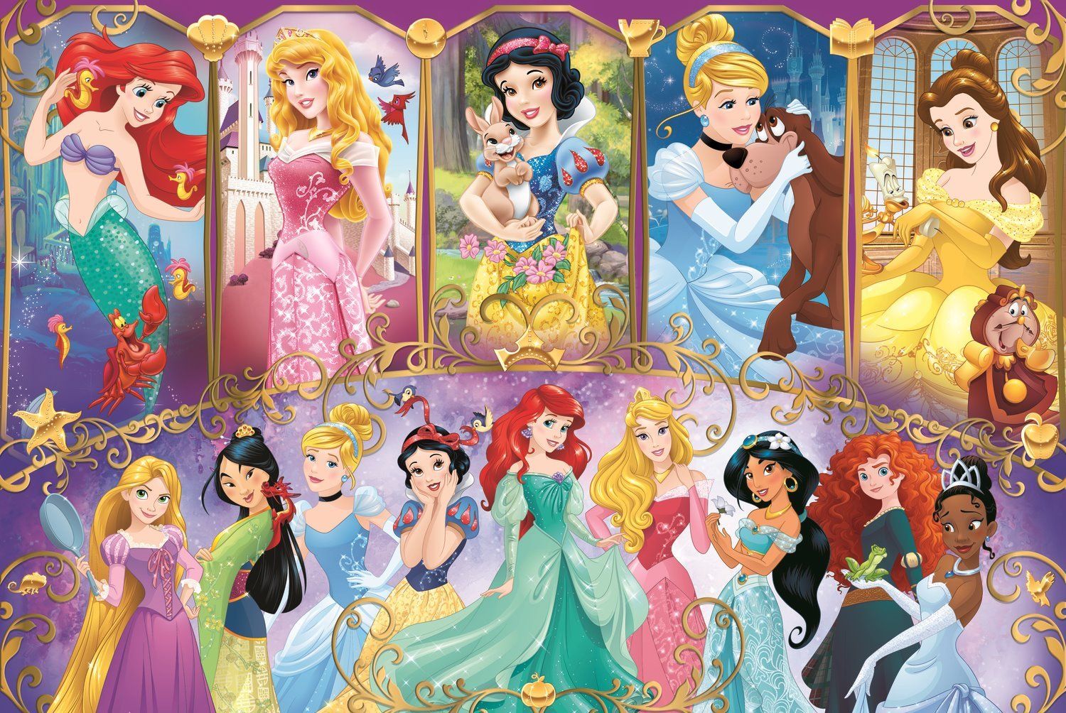 TREFL Puzzle Portréty princezen 160 dílků - obrázek 1
