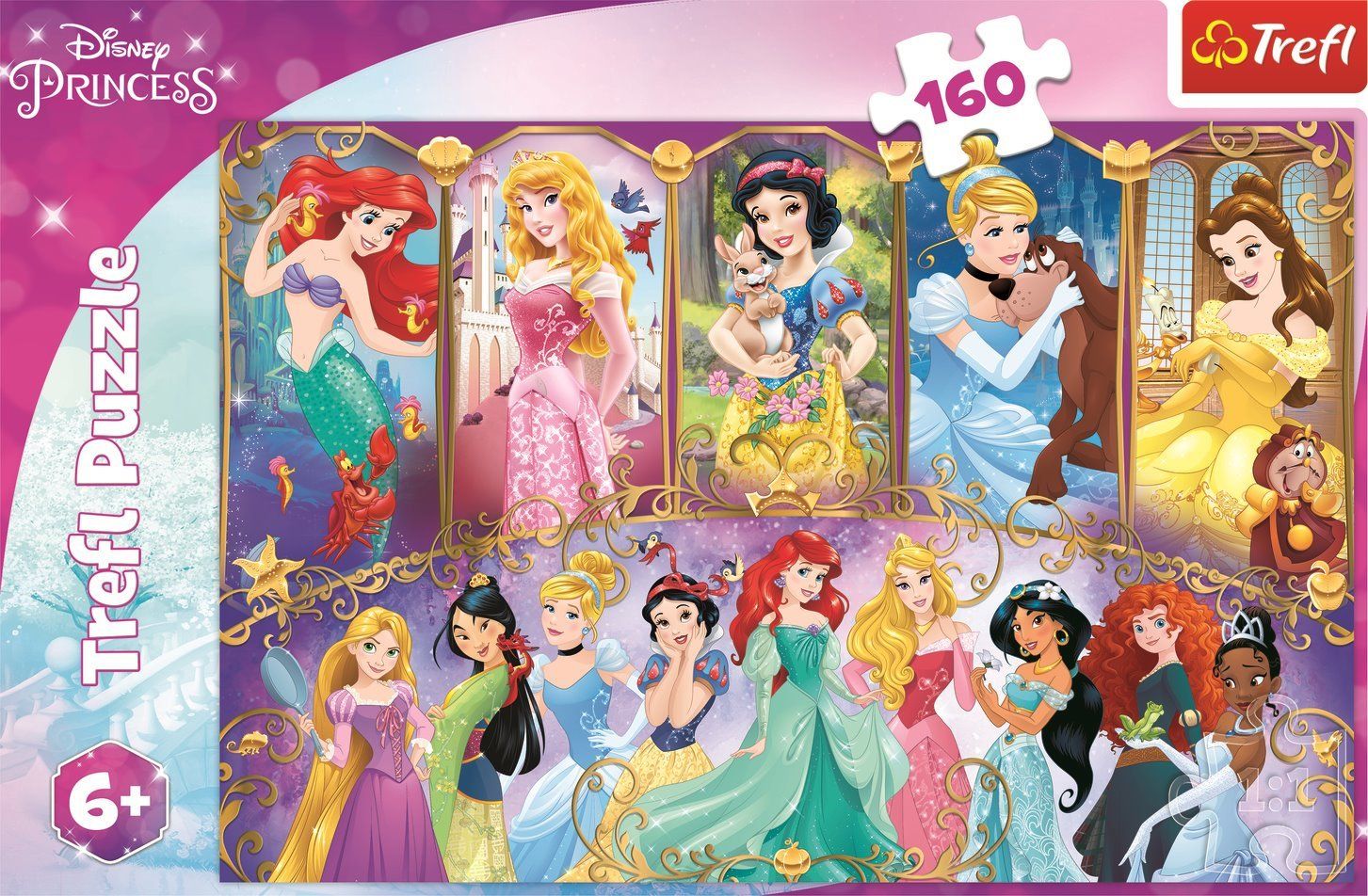 TREFL Puzzle Portréty princezen 160 dílků - obrázek 2