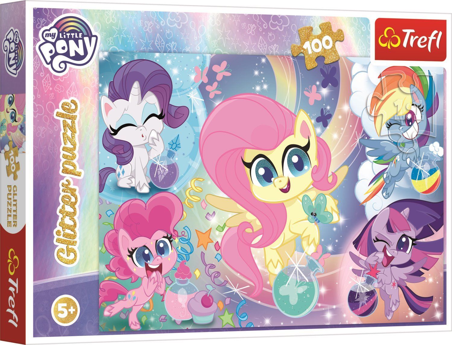 TREFL Třpytivé puzzle My little Pony 100 dílků - obrázek 1