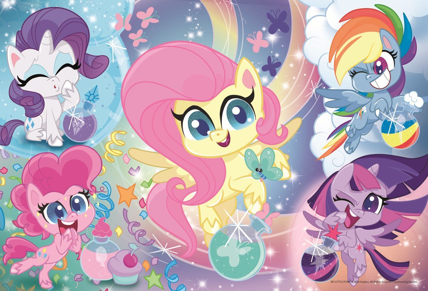 TREFL Třpytivé puzzle My little Pony 100 dílků - obrázek 2