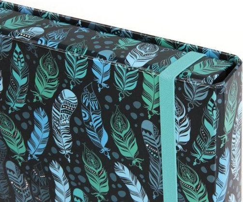 Školní box na sešity Stil A5 s klopou Indian Blue - obrázek 4