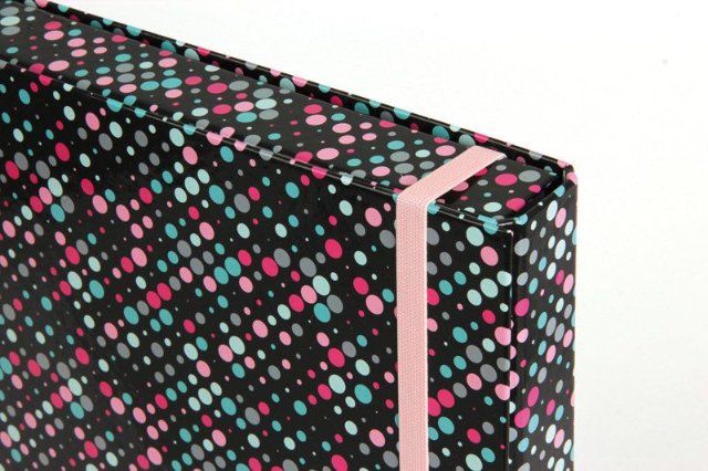 Školní box na sešity Stil A5 s klopou Puntíky Dots - obrázek 4