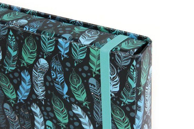 Školní box na sešity s klopou Stil A4 Indian Blue - obrázek 4