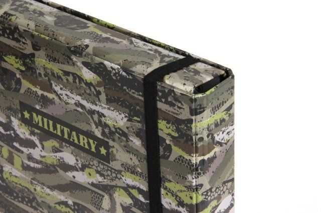 Školní box na sešity s klopou Stil A4 Military - obrázek 4