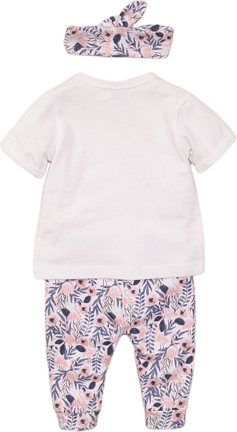 DIRKJE Set 2dílný s čelenkou 86 White+Multicolor - obrázek 2