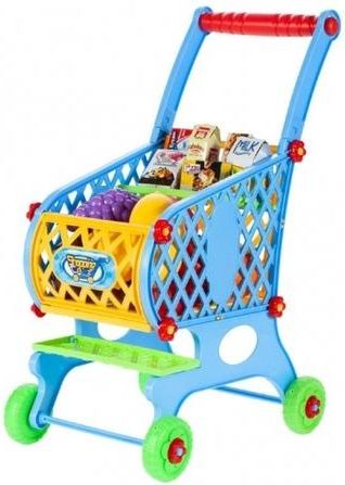 Tulimi Nákupní vozík s potravinami - modrý - obrázek 1