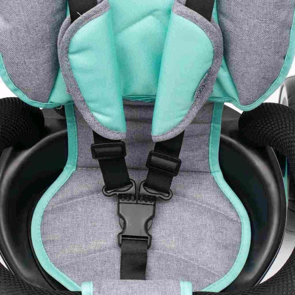 Dětská tříkolka Baby Mix 5v1 RELAX 360° Varianta: mátová - zelená - obrázek 22