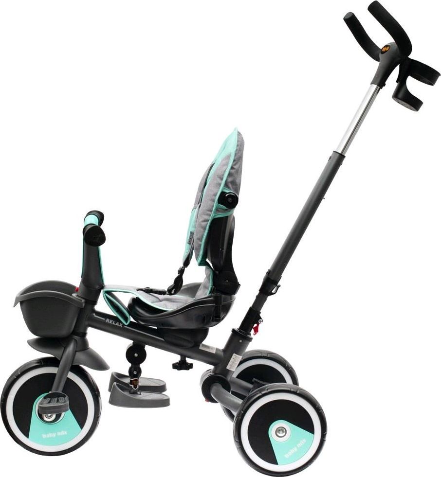 Dětská tříkolka Baby Mix 5v1 RELAX 360° Varianta: mátová - zelená - obrázek 30