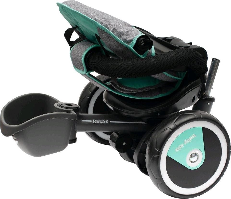 Dětská tříkolka Baby Mix 5v1 RELAX 360° Varianta: mátová - zelená - obrázek 50