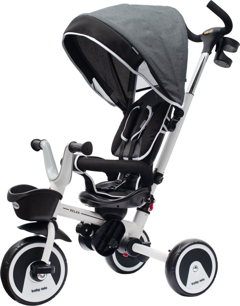 Dětská tříkolka Baby Mix 5v1 RELAX 360° Varianta: bílá - obrázek 76
