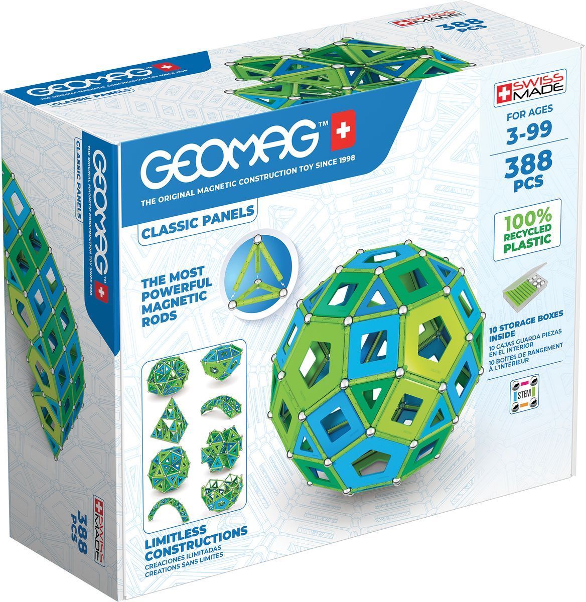 Geomag Classic Panels Masterbox Cold 388 dílků - obrázek 1