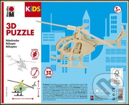 3D Puzzle - Helicopter - Marabu - obrázek 1