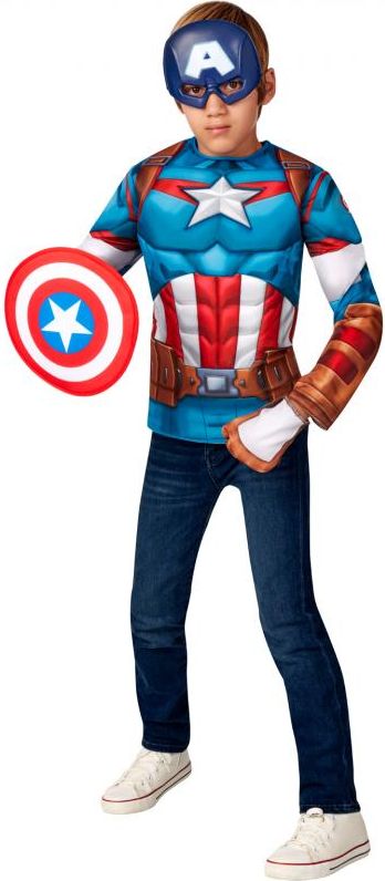 Avengers: Captain America - kostým triko s vycpávkami a maska - obrázek 1