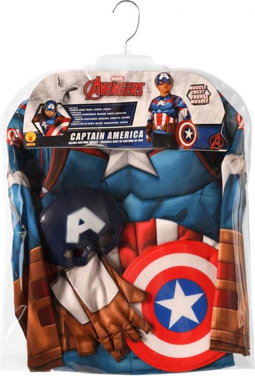 Avengers: Captain America - kostým triko s vycpávkami a maska - obrázek 2