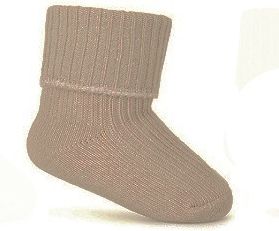 Kojenecké ponožky BE SNAZZY bavlněné beige vel.0 0-3 měsíce - obrázek 1