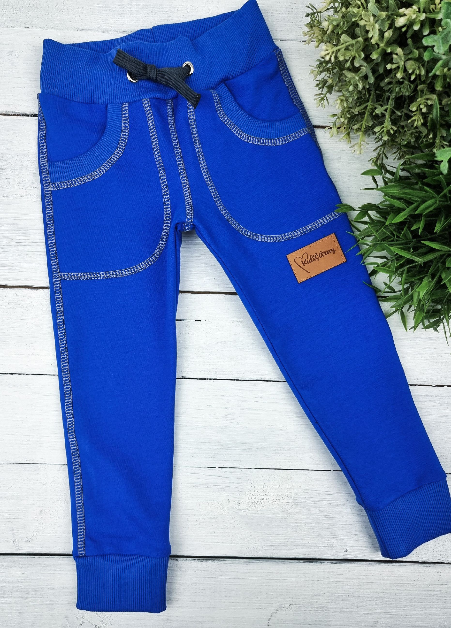 Kulišárny (handmade) Tepláčky ,,BLUE,, VELIKOST: 86-92 - obrázek 2