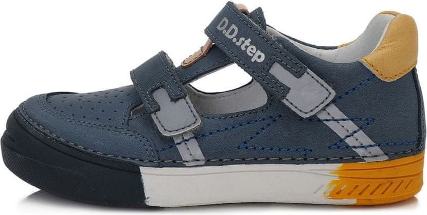 D-D-step chlapecké kožené sandály 040-644 25 tmavě modrá - obrázek 1