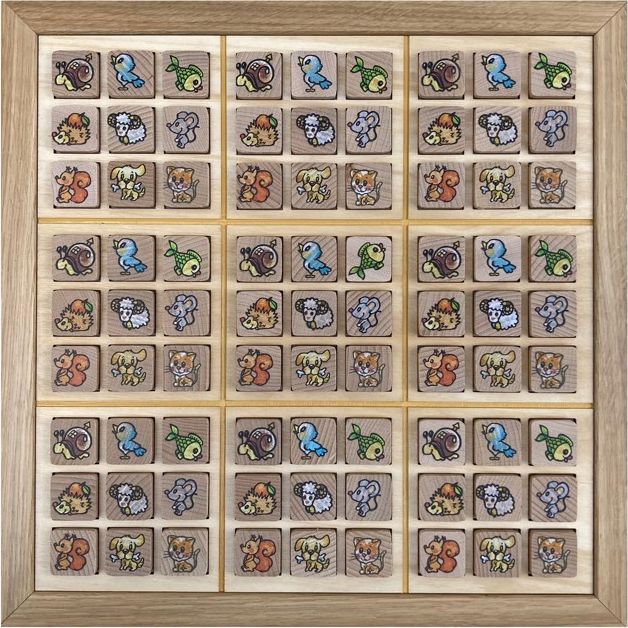 Sudoku - Zvířátkové maxi dřevěné - obrázek 1