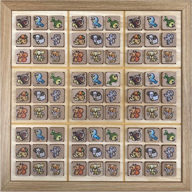 Sudoku - Zvířátkové maxi dřevěné