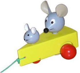 Tahací hračka - myšky v sýru od firmy Miva Vacov - obrázek 1
