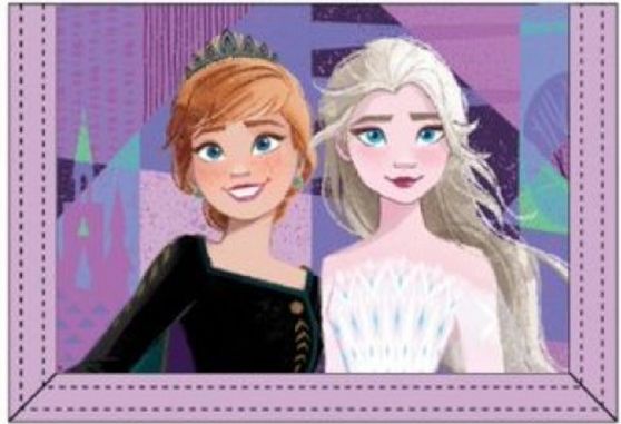 Setino - Dětská / dívčí textilní peněženka Ledové království - Frozen II / Elsa a Anna - obrázek 1