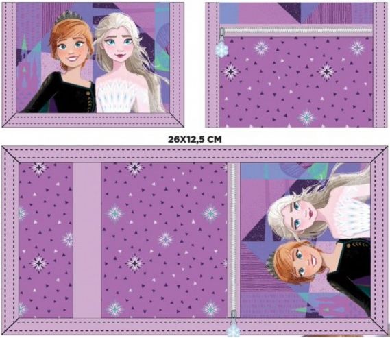 Setino - Dětská / dívčí textilní peněženka Ledové království - Frozen II / Elsa a Anna - obrázek 2