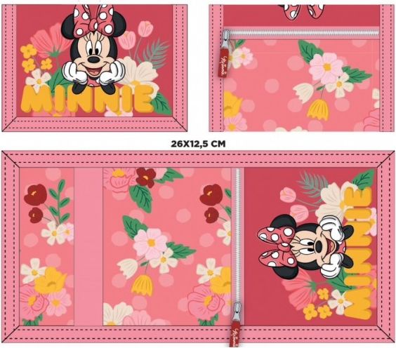Setino - Dětská / dívčí textilní peněženka myška Minnie Mouse - Disney - obrázek 2