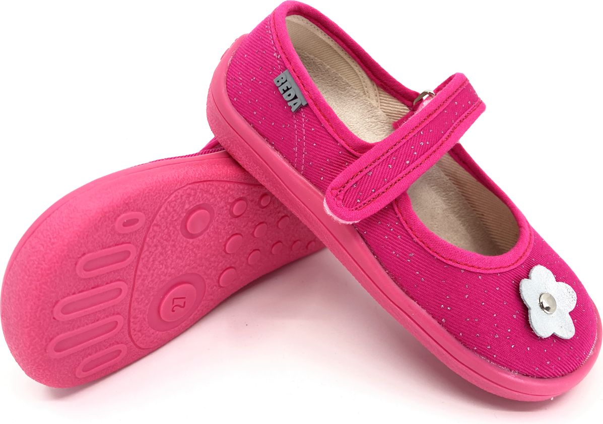 Barefoot balerínky Beda Pink Shine BF 0001/BA Velikost: 22 - obrázek 2