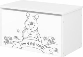 BabyBoo Box na hračky s motivem Medvídek PÚ - black - obrázek 1