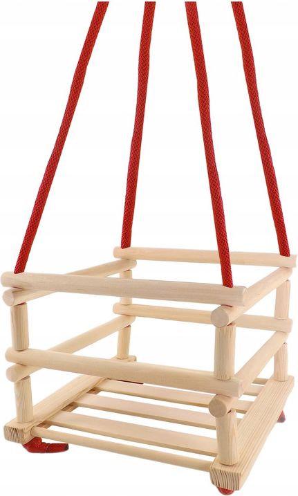 Dřevěná dětská houpačka - modrá - obrázek 12