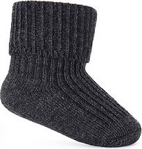 Kojenecké ponožky BE SNAZZY bavlněné grafit vel.0 0-3 měsíce - obrázek 1
