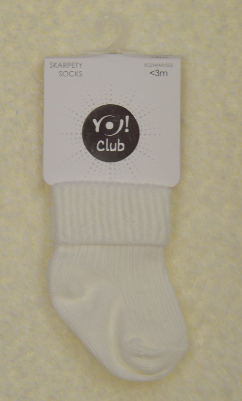 Kojenecké ponožky YO BABY smetanové velikost 3-6 měsíců 62/68 - obrázek 1