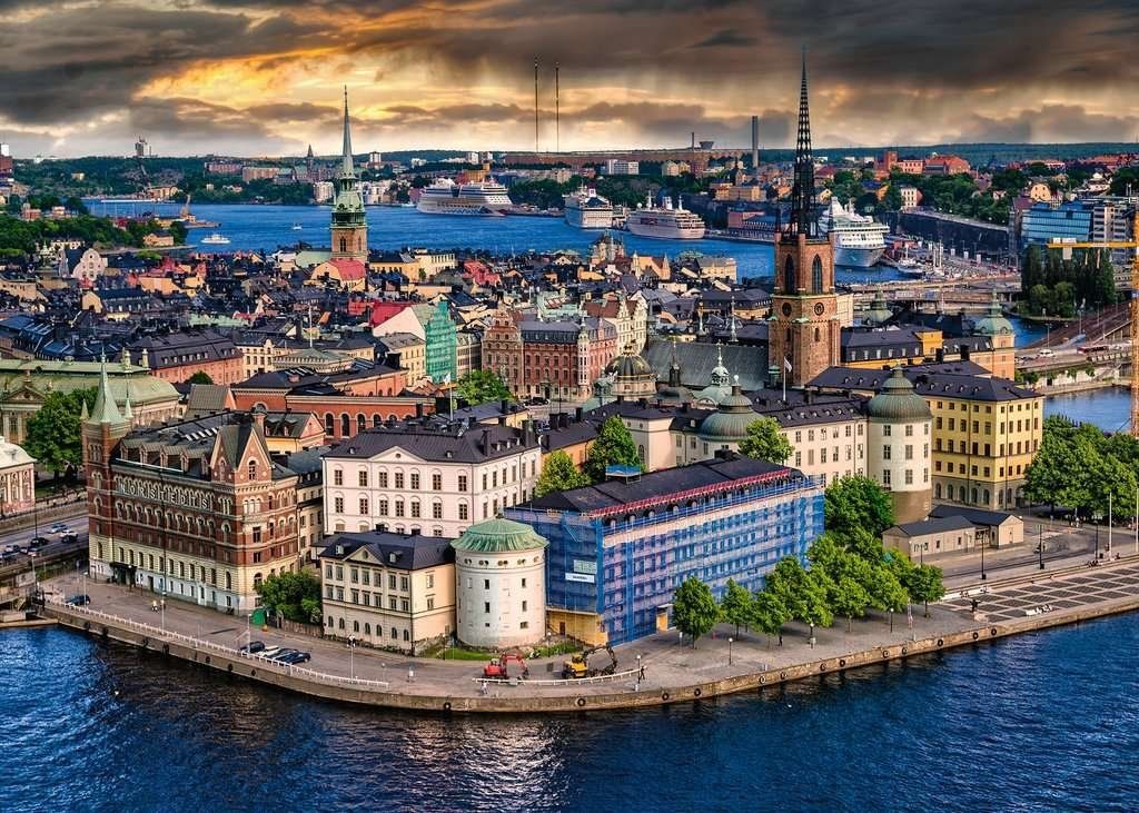 RAVENSBURGER Puzzle Stockholm, Švédsko 1000 dílků - obrázek 1